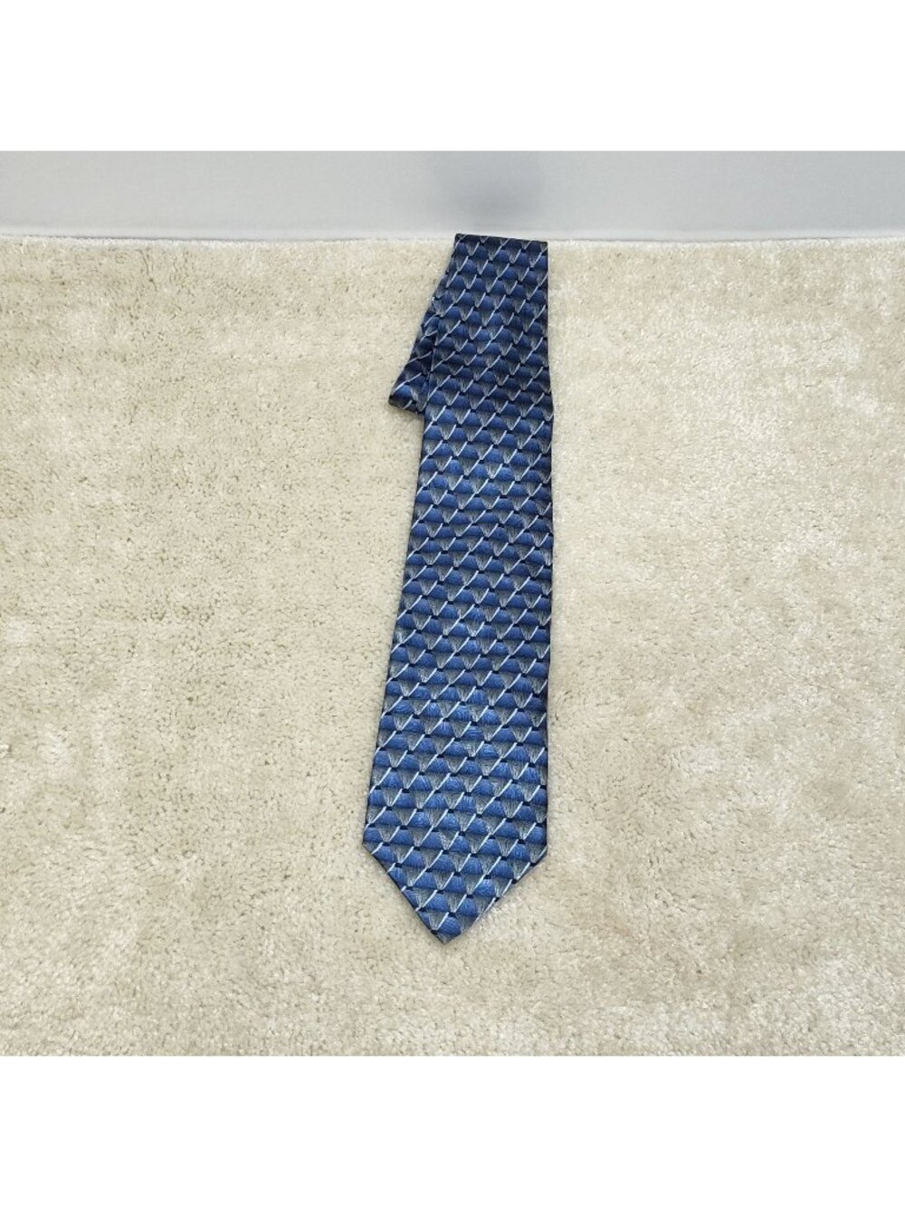 Grateful Dead Silk Necktie Invisible Light Sixteenth Set Geometric VTG Tie 1996